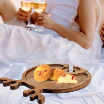 Maxcheck Christmas Charcuterie Boards with Wine Holder | Set of 6