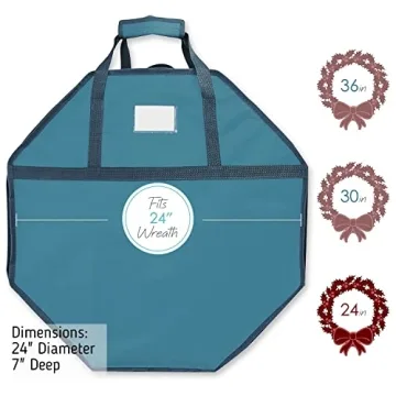 Premium Hard Shell Wreath Storage Container - 24" Organizing Solution