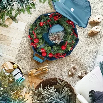 Premium Hard Shell Wreath Storage Container - 24" Organizing Solution
