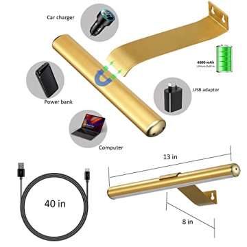 VIGMOJ Wireless Rechargeable Picture Light with Remote Control