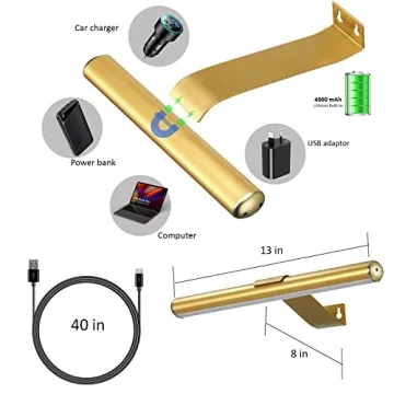 VIGMOJ Wireless Rechargeable Picture Light with Remote Control