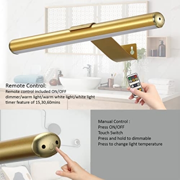 VIGMOJ Wireless Rechargeable Picture Light with Remote Control