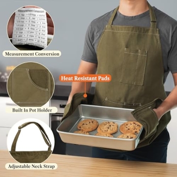OPUX Chef Apron: Heavy-Duty Canvas for BBQ & Cooking