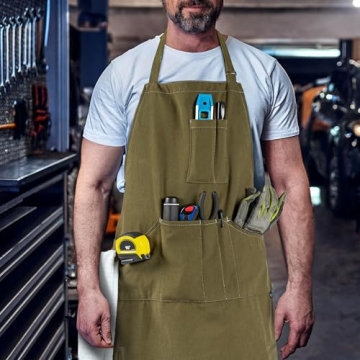 OPUX Chef Apron: Heavy-Duty Canvas for BBQ & Cooking