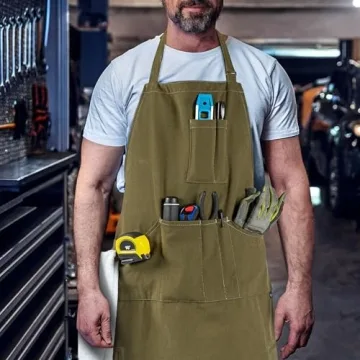 OPUX Chef Apron: Heavy-Duty Canvas for BBQ & Cooking