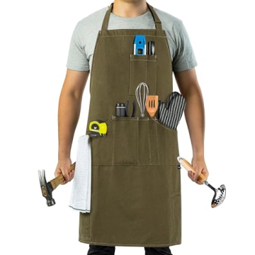 OPUX Chef Apron: Heavy-Duty Canvas for BBQ & Cooking