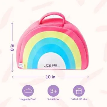 PixieCrush Unicorn Stuffed Animal Set - 5 Plush Toys Includes Narwhal, Puppycorn, Kittycorn, Rainbow and Pink Unicorn - Soft Colorful Plushies with Rainbow Carry Case - Gift for Girls Ages 3 and Up