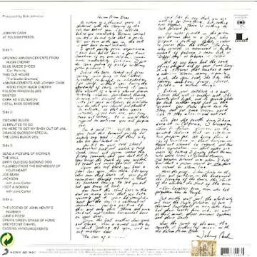 Johnny Cash At Folsom Prison Double Vinyl Album - Essential for Collectors