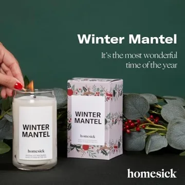 Homesick Winter Mantel Candle with Long-Lasting Soy Wax