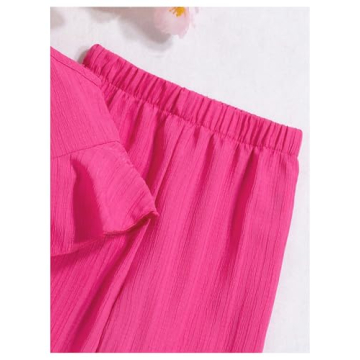 SweatyRocks Girl's Summer 2 Piece Ruffle Outfit Set