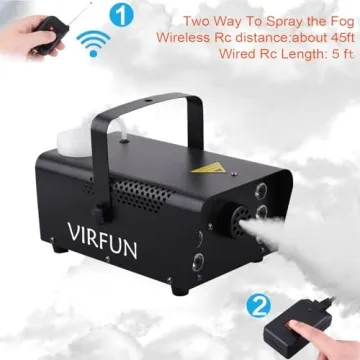 VIRFUN 6 LED Fog Machine with Remote Control