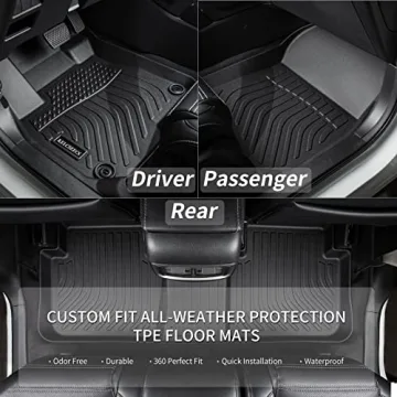 KELCSEECS Custom Floor Mats for Kia K5 2021-2026 & Hyundai Sonata 2020-2025 All Weather Protection