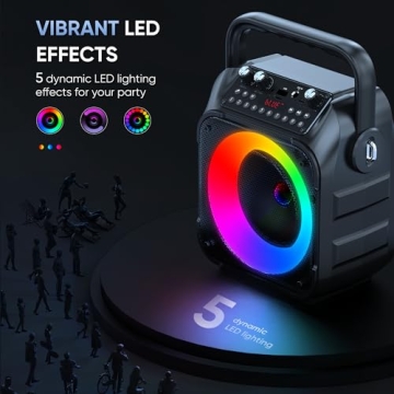 Karaoke Machine with Wireless Mics for Home Party