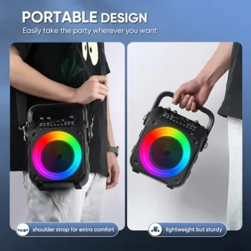 Karaoke Machine with Wireless Mics for Home Party