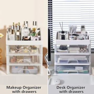 Stylish Makeup Organizer with 3 Drawers for All Ages