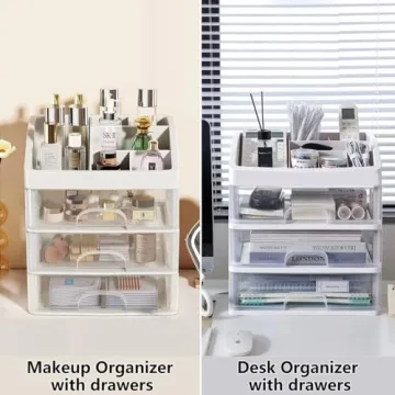 Stylish Makeup Organizer with 3 Drawers for All Ages