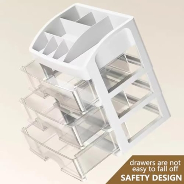 Stylish Makeup Organizer with 3 Drawers for All Ages