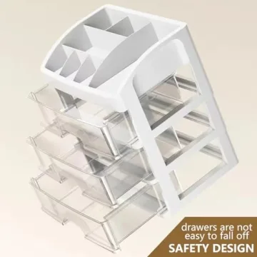 Stylish Makeup Organizer with 3 Drawers for All Ages