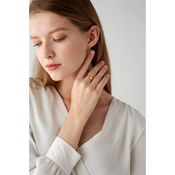 Stylish 18K Gold-Plated Friendship Ring for Women