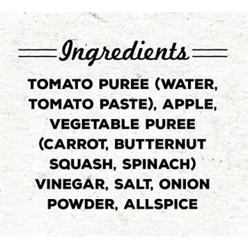 True Made Foods Vegetable No Added Sugar Ketchup, Paleo Certified, Keto, Whole30, Non-GMO, 17oz Squeeze Bottle, Pack of 2
