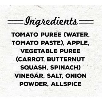 True Made Foods Vegetable No Added Sugar Ketchup, Paleo Certified, Keto, Whole30, Non-GMO, 17oz Squeeze Bottle, Pack of 2
