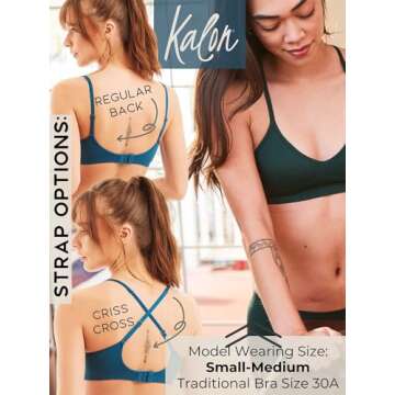 Kalon Women’s 4 Pack Demi Bralette - Comfort & Style