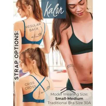 Kalon Women’s 4 Pack Demi Bralette - Comfort & Style