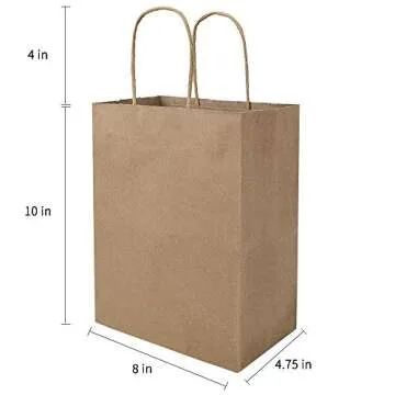 bagmad Kraft Paper Gift Bags - Perfect for All Occasions