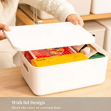 Yishyfier Storage Bins - 6-Pack Organizing Solution