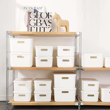 Yishyfier Storage Bins - 6-Pack Organizing Solution