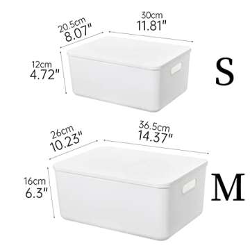 Yishyfier Storage Bins - 6-Pack Organizing Solution