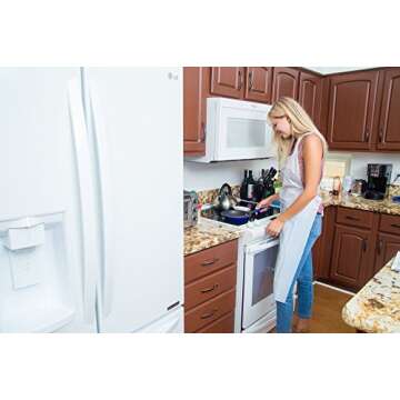 Green Direct White Disposable Aprons for Kitchen Cooking for Men And Women, Pack of 100