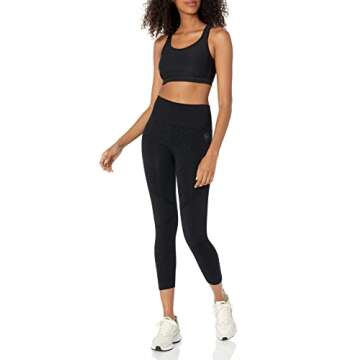 Amazon Brand - AURIQUE Women's Seamless Animal Print 7/8 Sports Leggings