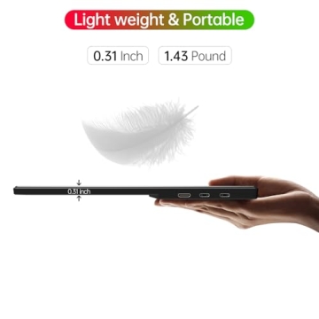 Yxk 15.6" Portable 1080P Ultra-Slim Travel Monitor