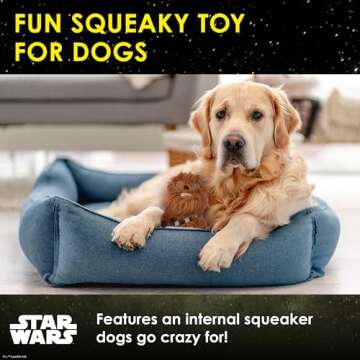 Star Wars Plush Chewbacca Dog Toy - Squeaky Fun for All Dogs
