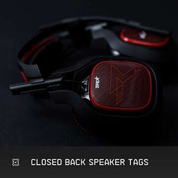 ASTRO Gaming A40 TR Mod Kit, Noise Cancelling Conversion Kit - Red