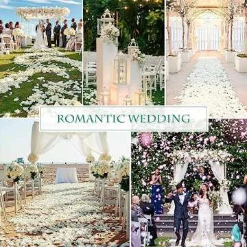 Dried White Rose Petals for Weddings and Romantic Decor