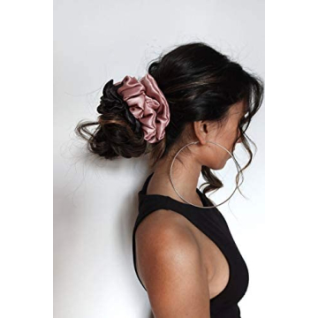 6 Pack Soft Satin Scrunchies for All Hair Types