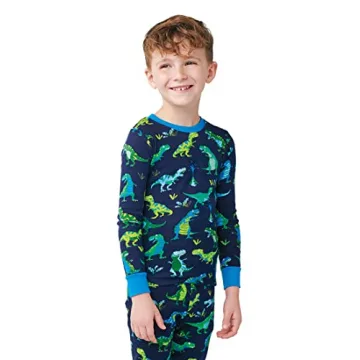 Hatley Organic Cotton Pajamas for Boys - Sharptooth Rex 6Y