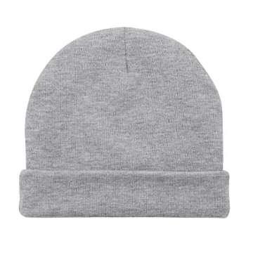 Durio Baby Hats 0-6 Months Newborn Baby Hats Baby Beanies for Girls Baby Girl Winter Hat Newborn Baby Girl Hats Black&White&Gray&Navy