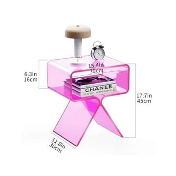 Stylish Solaround Acrylic Nightstand for Chic Decor