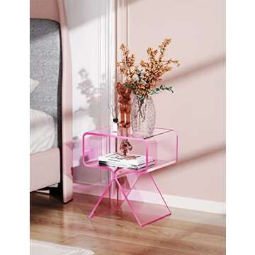 Stylish Solaround Acrylic Nightstand for Chic Decor