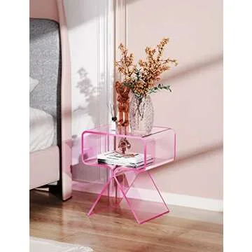 Stylish Solaround Acrylic Nightstand for Chic Decor