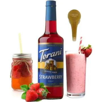 Sugar Free Strawberry Syrup - 25.4 Ounces with Pump