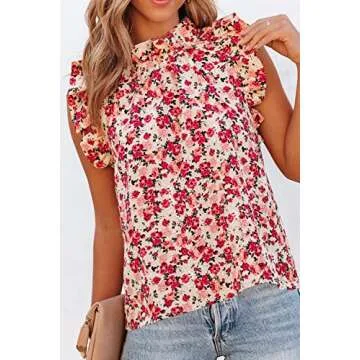 Allimy Women Summer Chiffon Blouses - Stylish & Comfortable