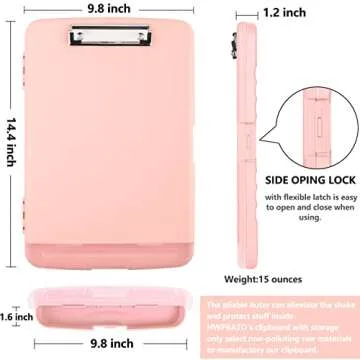 HWPRATO Clipboards with Storage for Nurses and Teachers