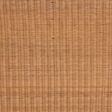 Bali & Pari Palm Scallop Rattan Console Table Honey