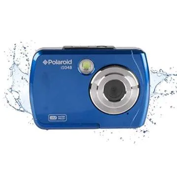 Polaroid IS048 Digital Camera - Small Lightweight Waterproof Instant Sharing 16 MP Digital Portable Handheld Action Camera (Red)