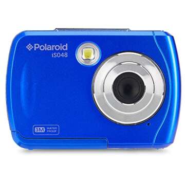 Polaroid IS048 Digital Camera - Small Lightweight Waterproof Instant Sharing 16 MP Digital Portable Handheld Action Camera (Red)