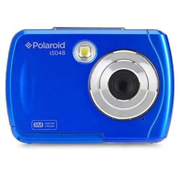 Polaroid IS048 Digital Camera - Small Lightweight Waterproof Instant Sharing 16 MP Digital Portable Handheld Action Camera (Red)